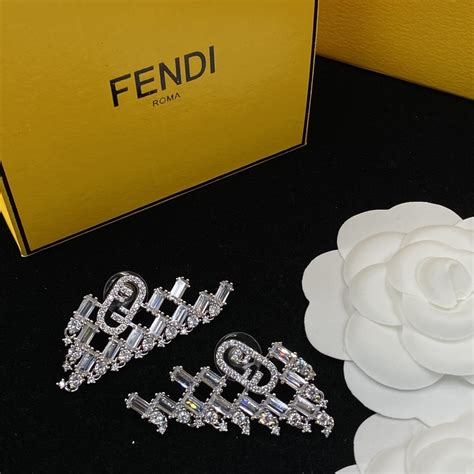 fake fendi earings|Fendi earrings men.